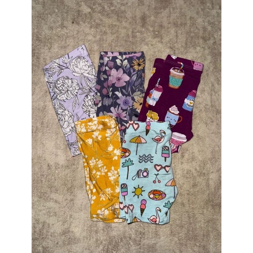 Toddler girl bamboo biker shorts bundle 2T